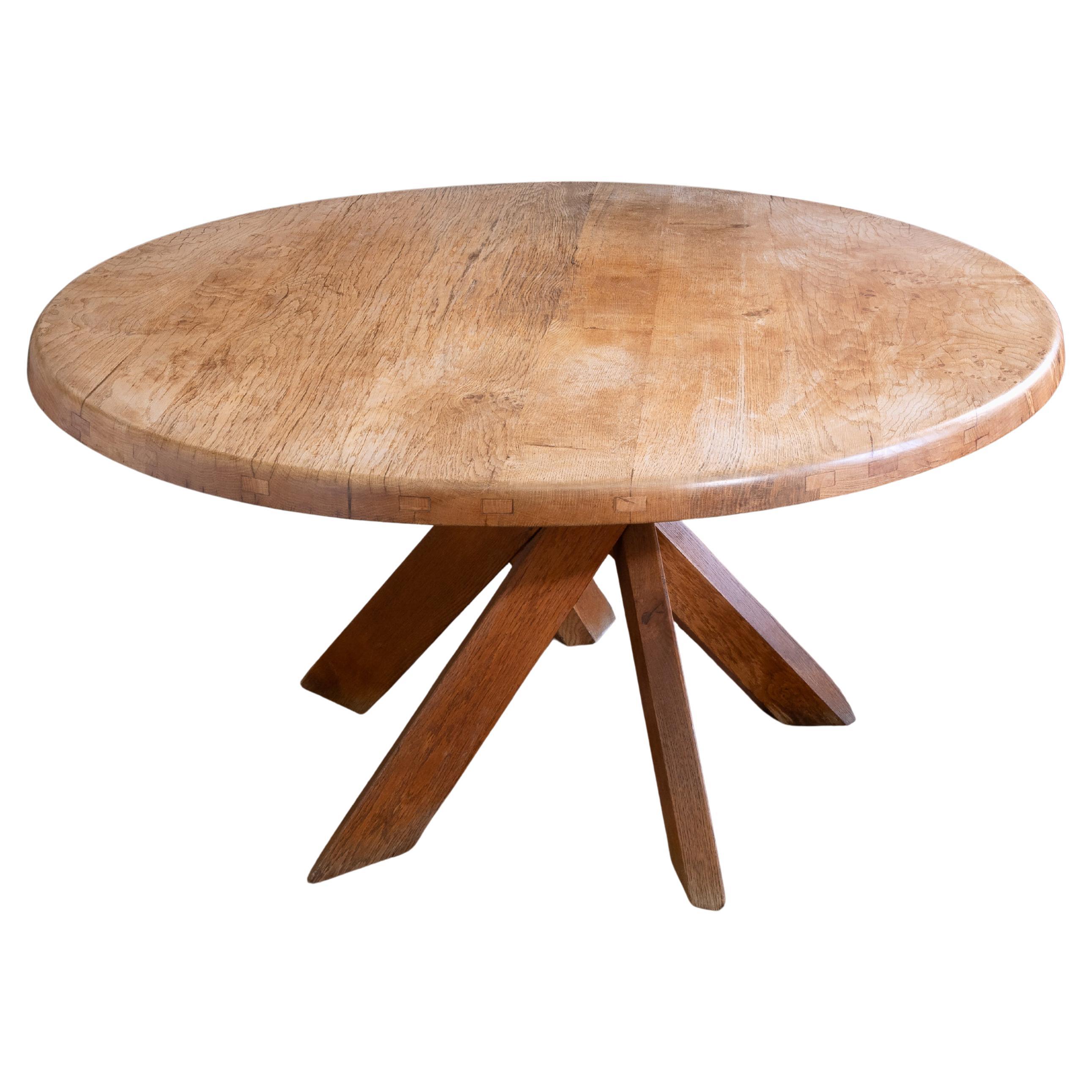 Pierre Chapo T21D Oak Dining Table en vente