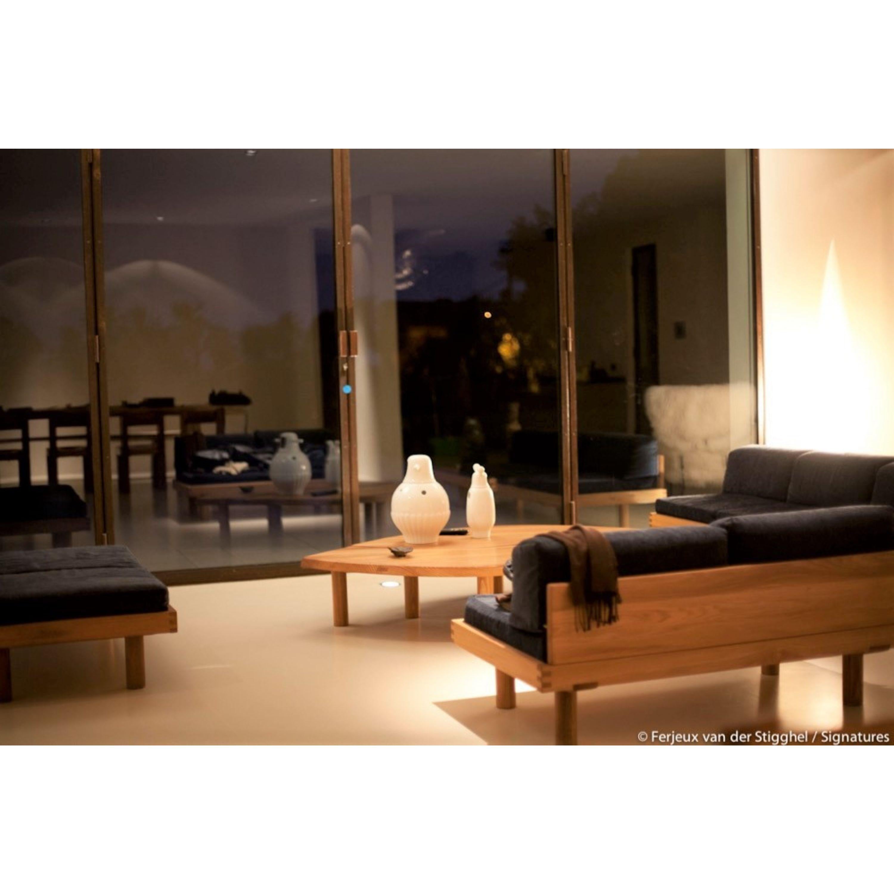 Pierre Chapo 'T22 Bow' Handcrafted Modular Low Table in Elm for Chapo Création For Sale 10
