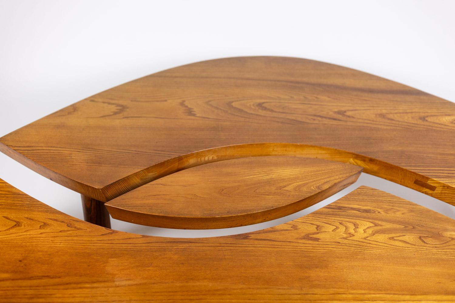 Pierre Chapo. Table basse modèle T22 C. Année 1972. en vente 6
