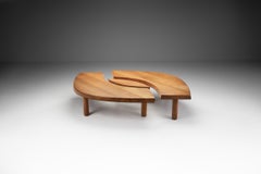 Table basse en orme « T22 » de Pierre Chapo, France, années 1970