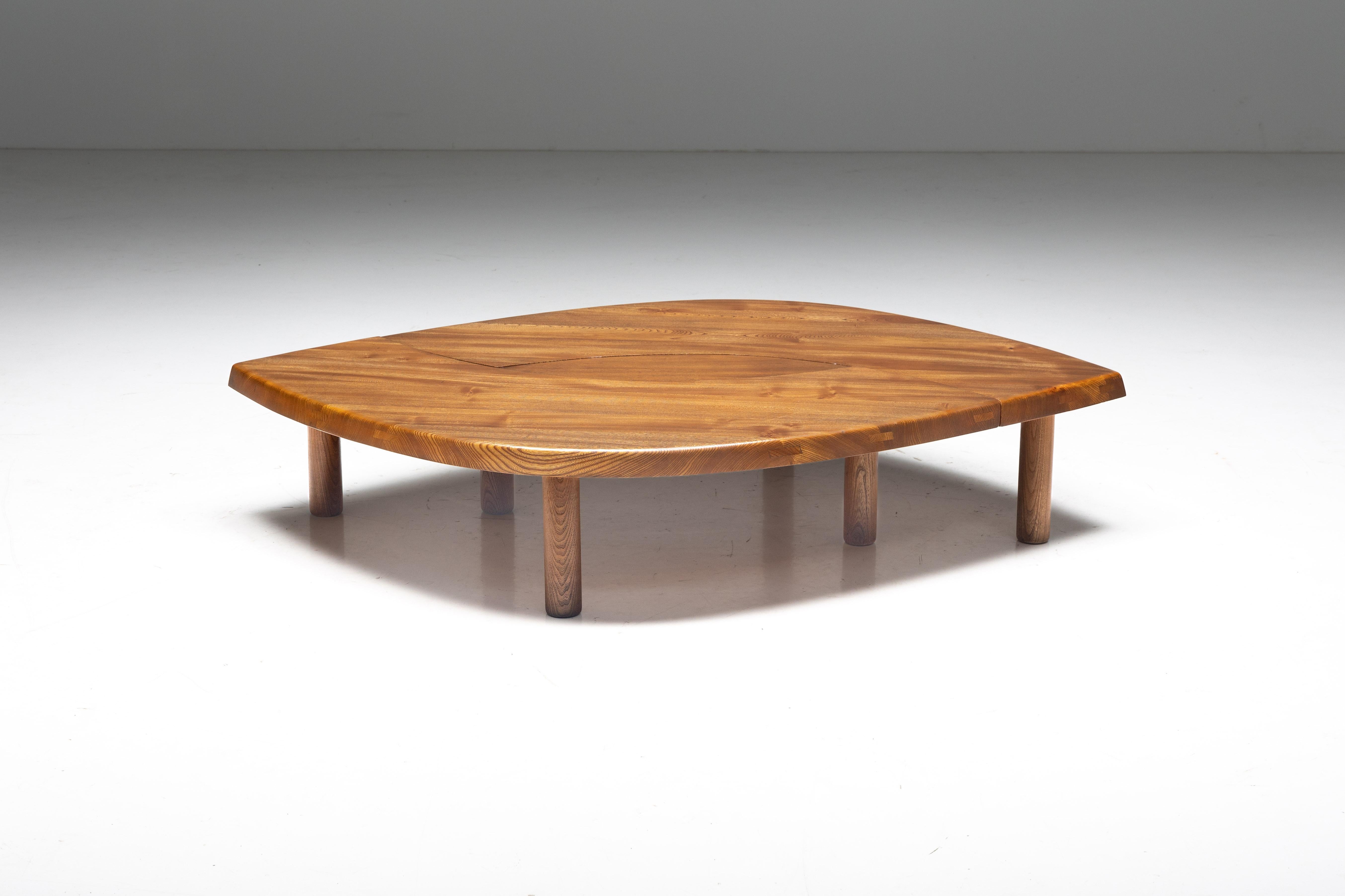 Pierre Chapo, Couchtisch „T22“, L'oeil, Frankreich, 1970er Jahre im Zustand „Hervorragend“ im Angebot in Antwerp, BE