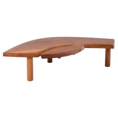 Pierre Chapo. “T22” model coffee table in elm. 1980s.