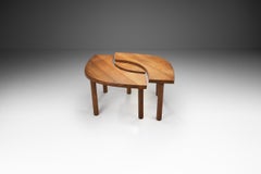 Pierre Chapo "T22 - the Eye " Elm Dining Table, France, 1970s