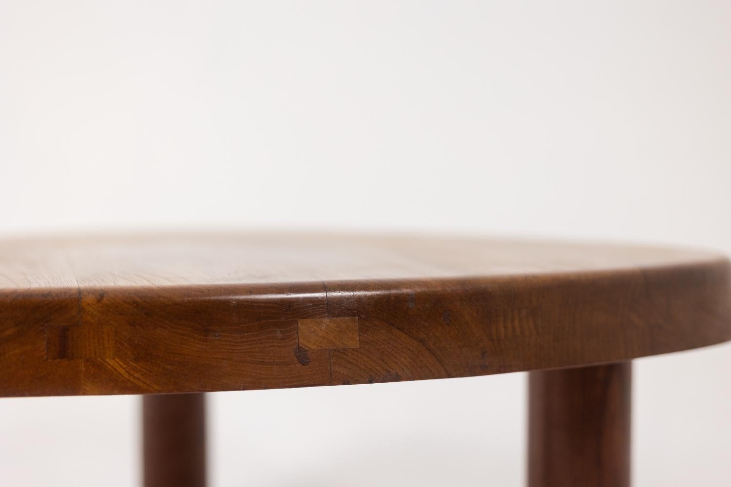 20th Century Pierre Chapo. “T23” model coffee table. Circa 1960.