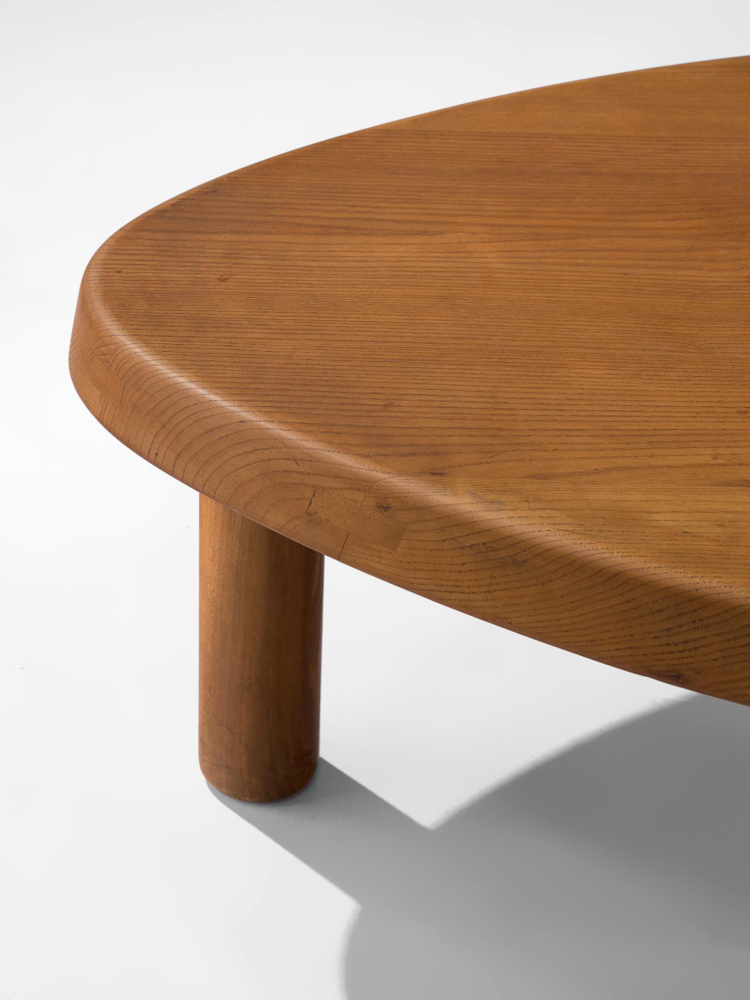 Mid-Century Modern Pierre Chapo 'T23' Side Table in Solid Elm