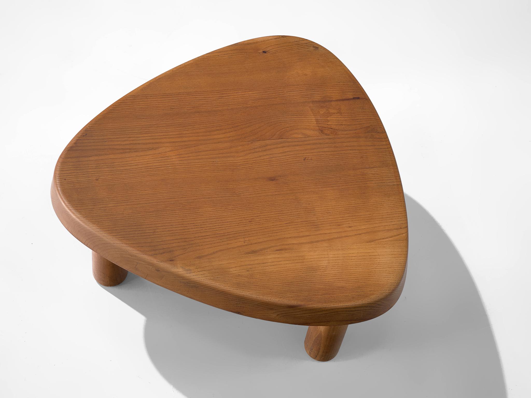 French Pierre Chapo 'T23' Side Table in Solid Elm