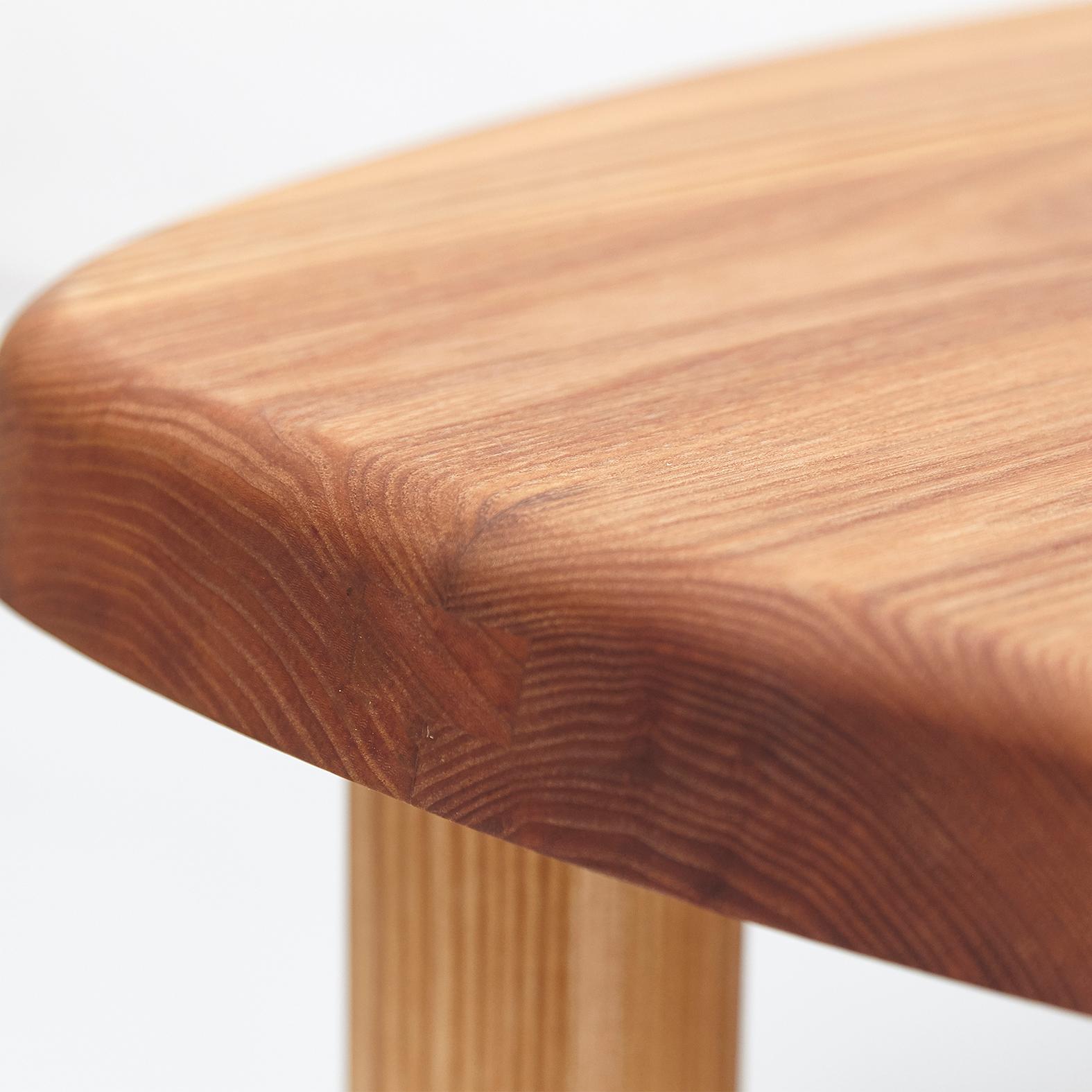 Pierre Chapo T23 Solid Elmwood Formalist Side Table 3