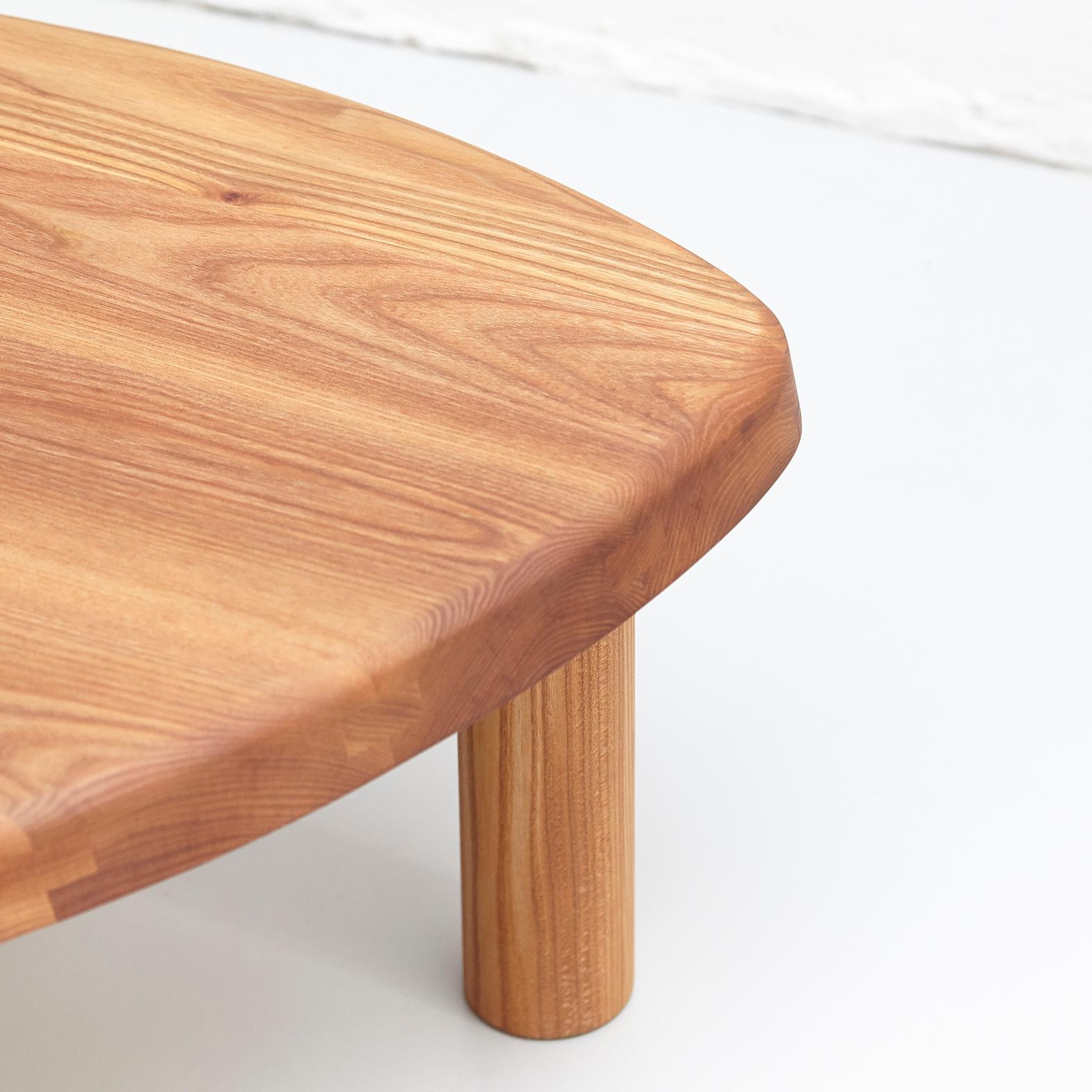 Pierre Chapo T23 Solid Elmwood Formalist Side Table 5
