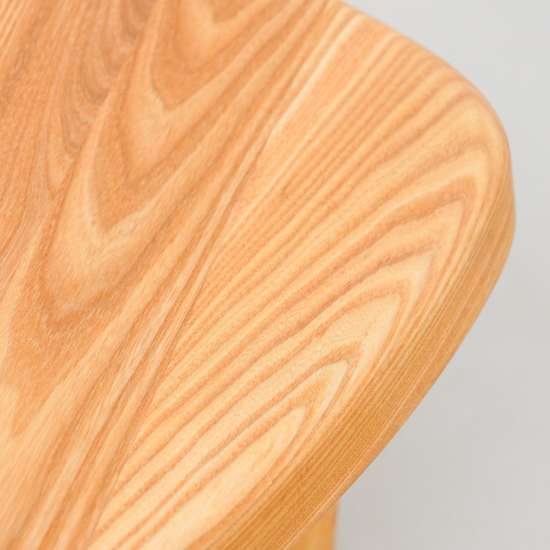 Pierre Chapo T23 Solid Elm Wood Formalist Side Table 7