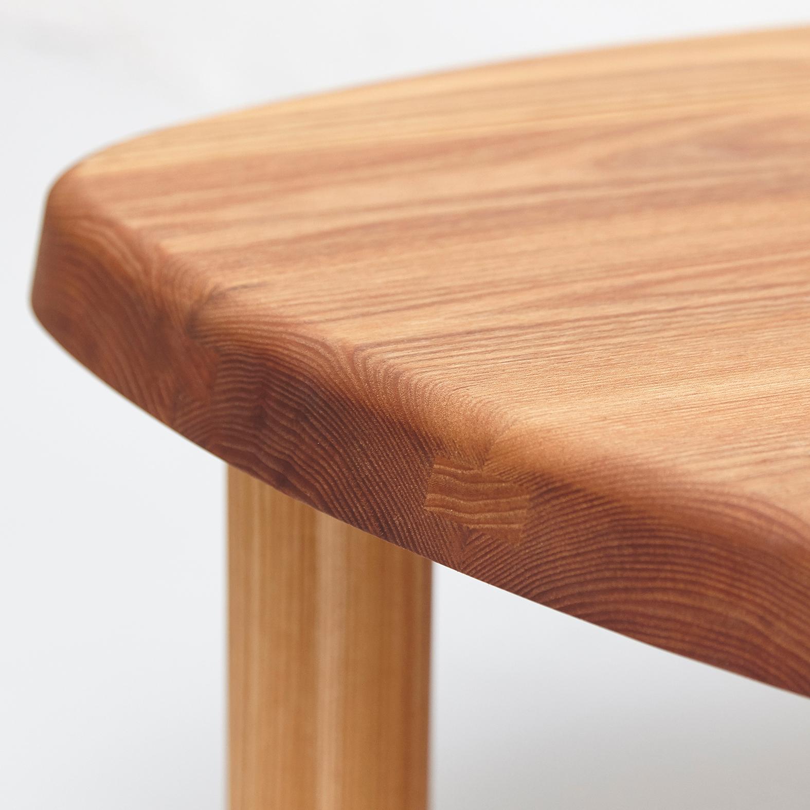 Pierre Chapo T23 Solid Elmwood Formalist Side Table 1