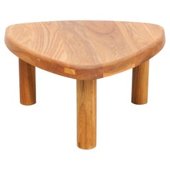 Pierre Chapo T23 Solid Elm Wood Formalist Side Table