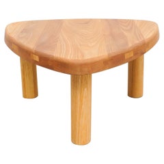 Pierre Chapo T23 Solid Elm Wood Formalist Side Table