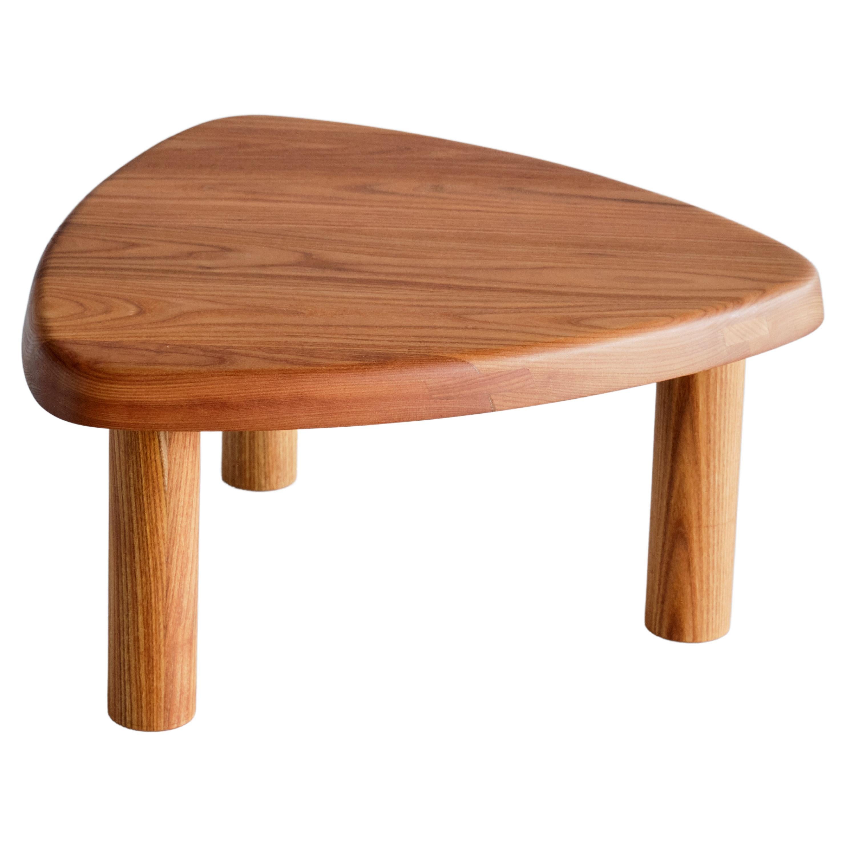 Pierre Chapo T23 Three Legged Side Table in Elm, Chapo Création, France, 2023 For Sale