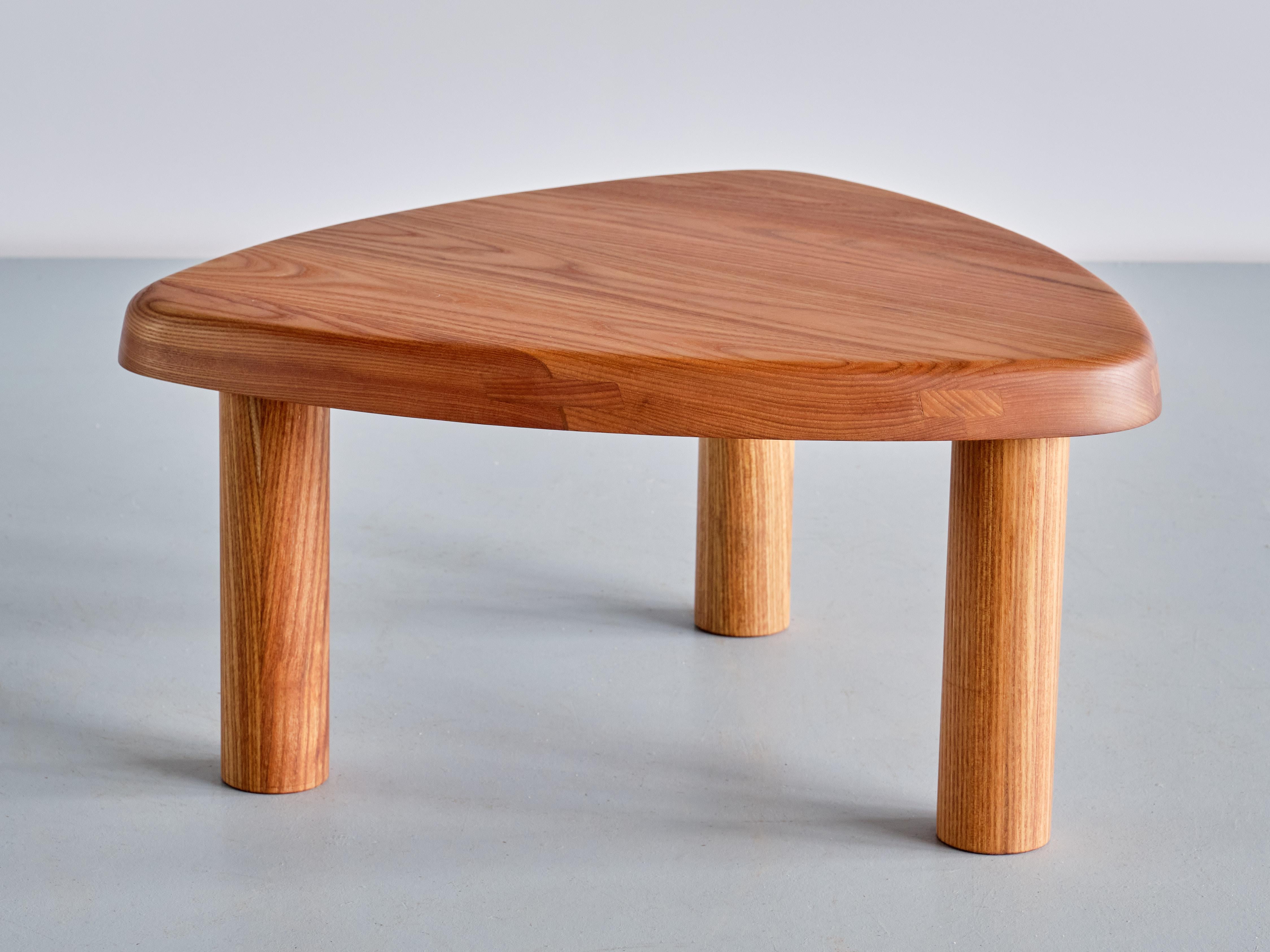 Pierre Chapo T23 Three Legged Side Table in Elm, Chapo Création, France, 2025 For Sale 2