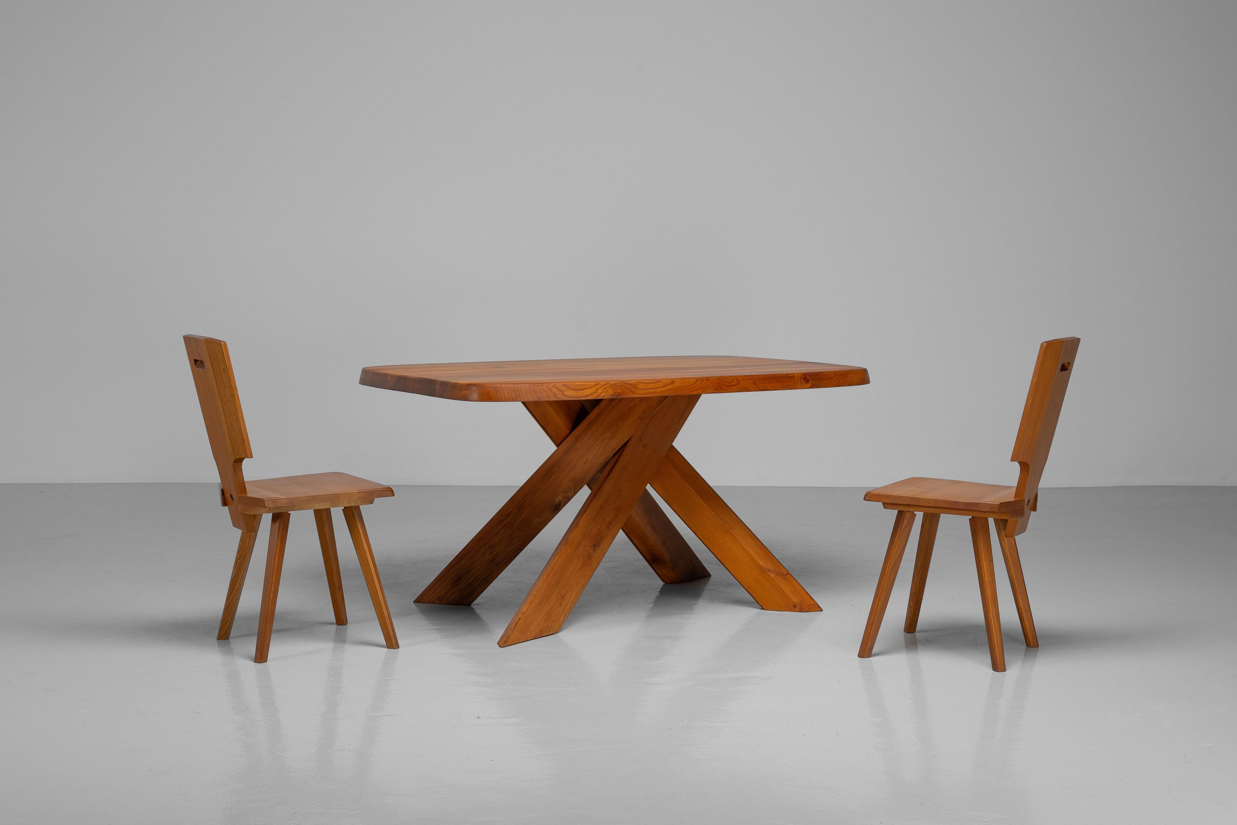 Mesa Pierre Chapo T35B fabricada en Francia 1972 Moderno de mediados de siglo en venta