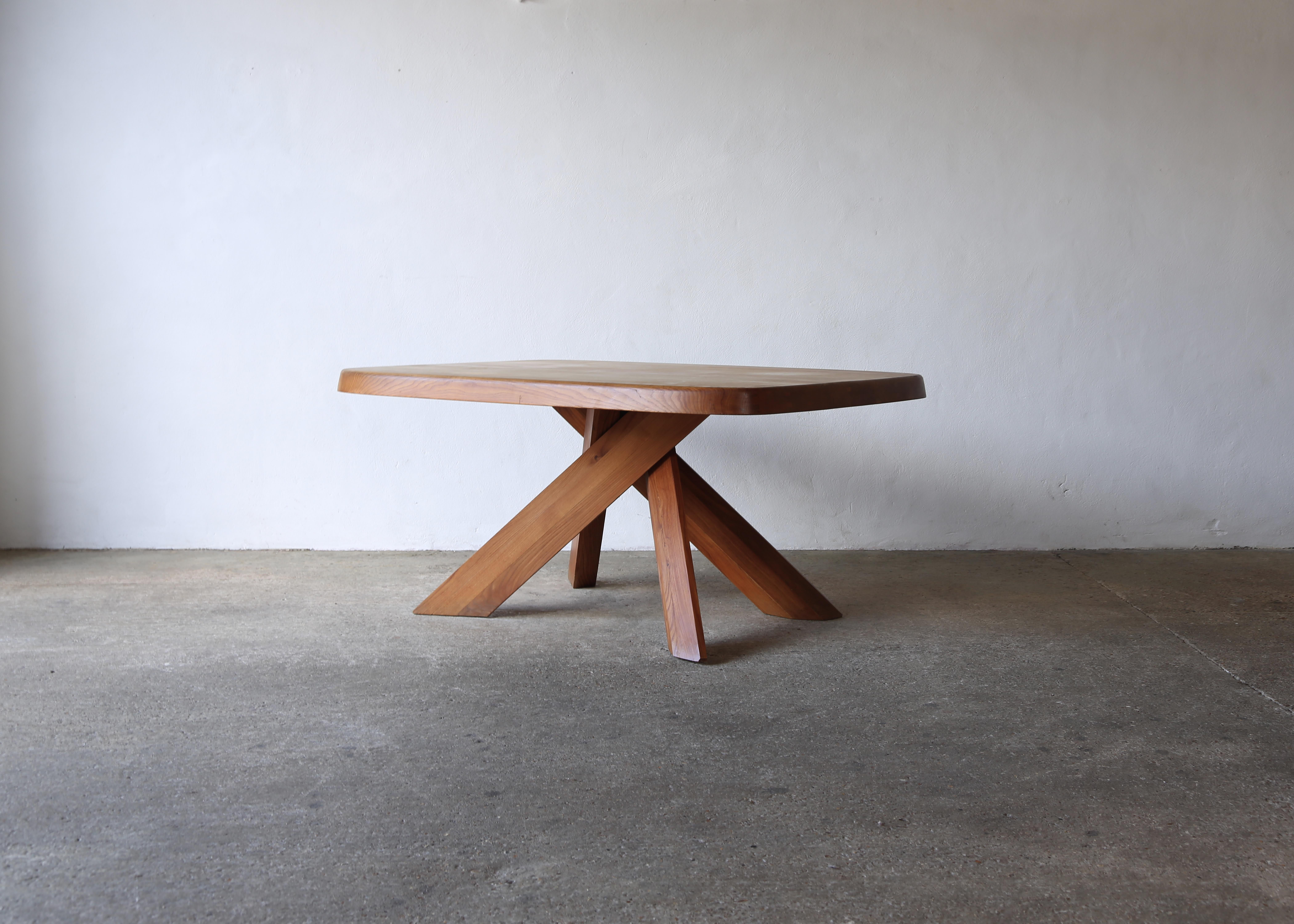 French Pierre Chapo T35c Dining Table, France, 1980s
