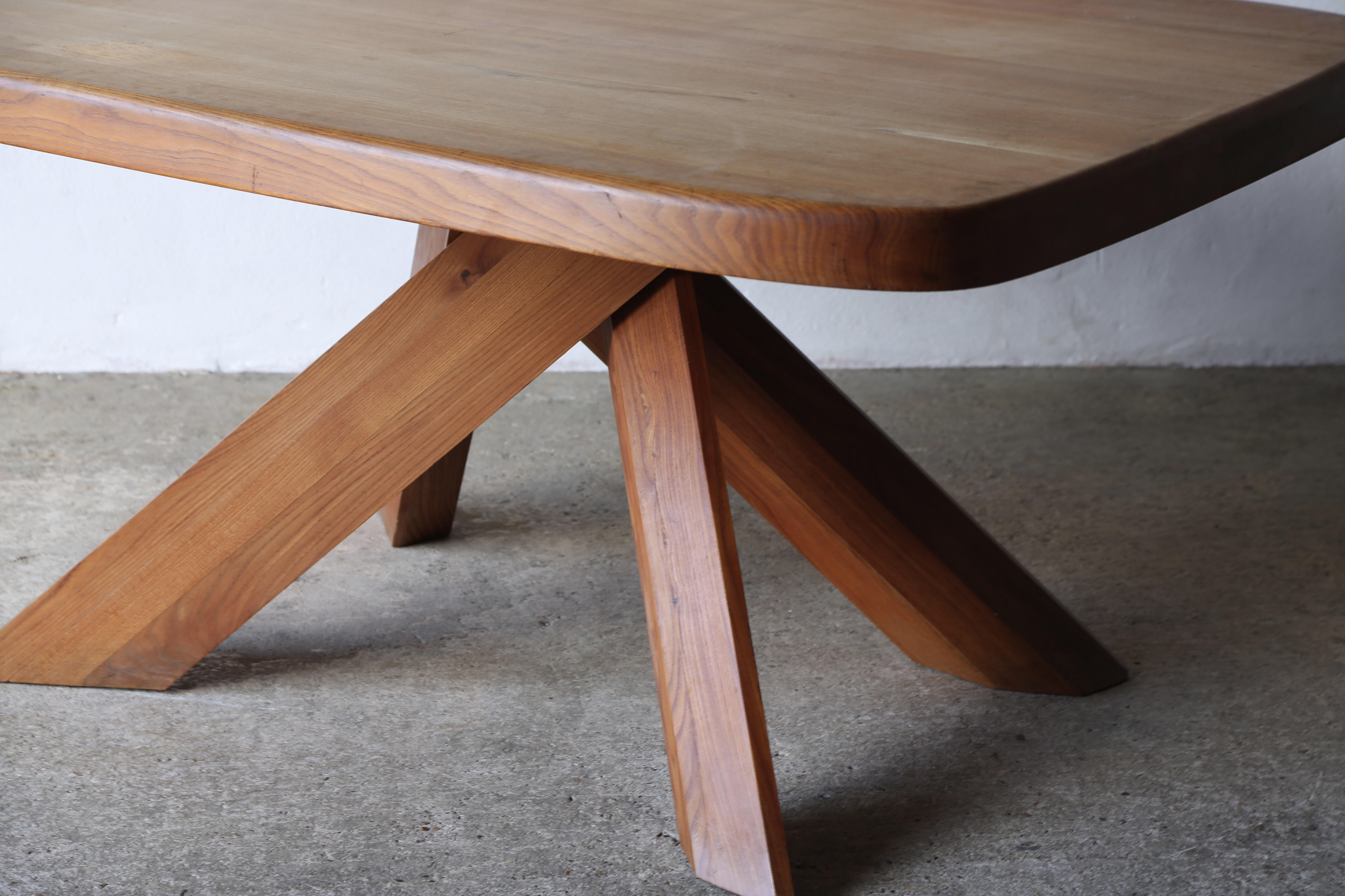 Pierre Chapo T35c Dining Table, France, 1980s In Good Condition In LEWES, GB