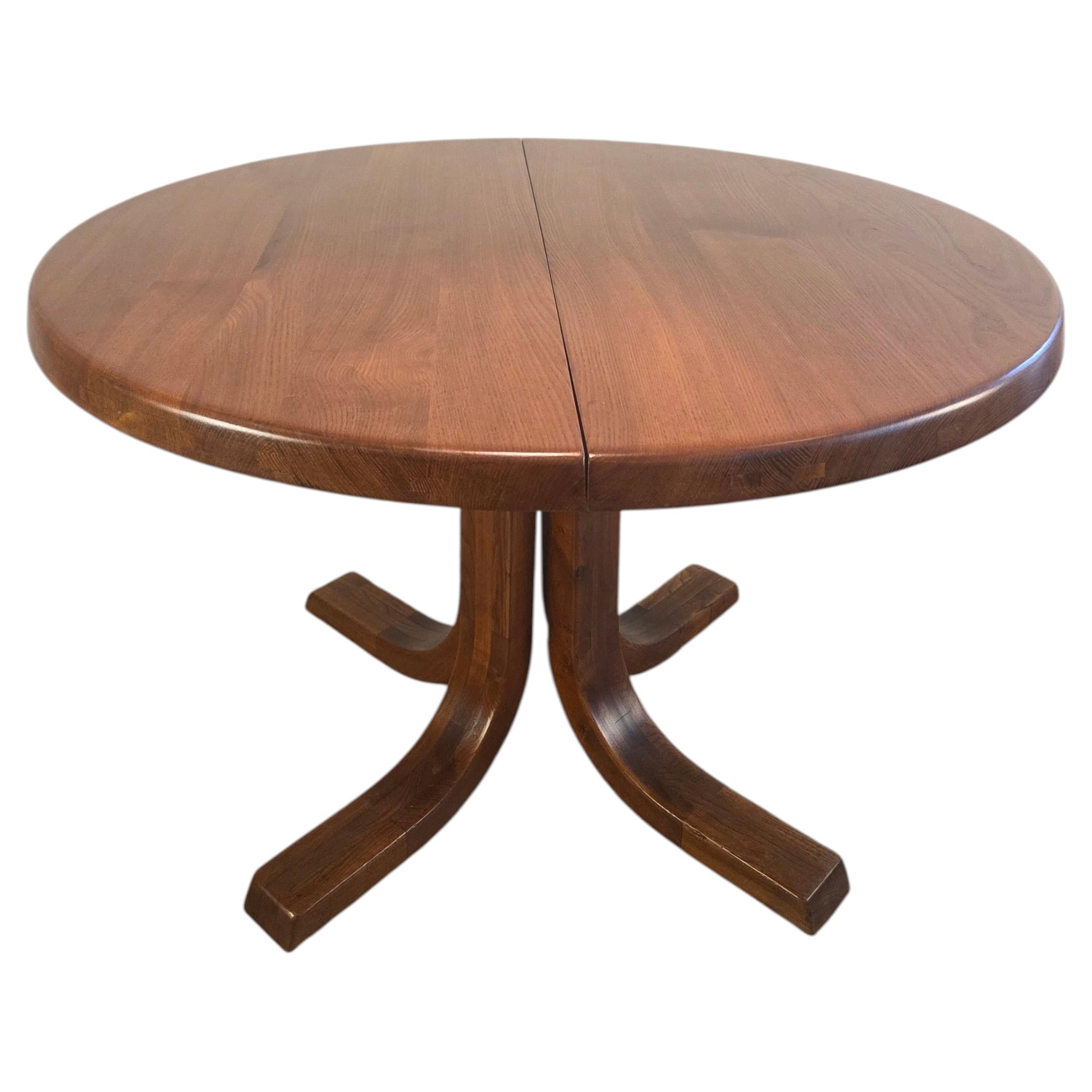 Pierre Chapo T40 Solid Elm Dining Table, France, 1970s For Sale