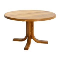 Pierre Chapo T40D Elmwood Dining Table, 1980s