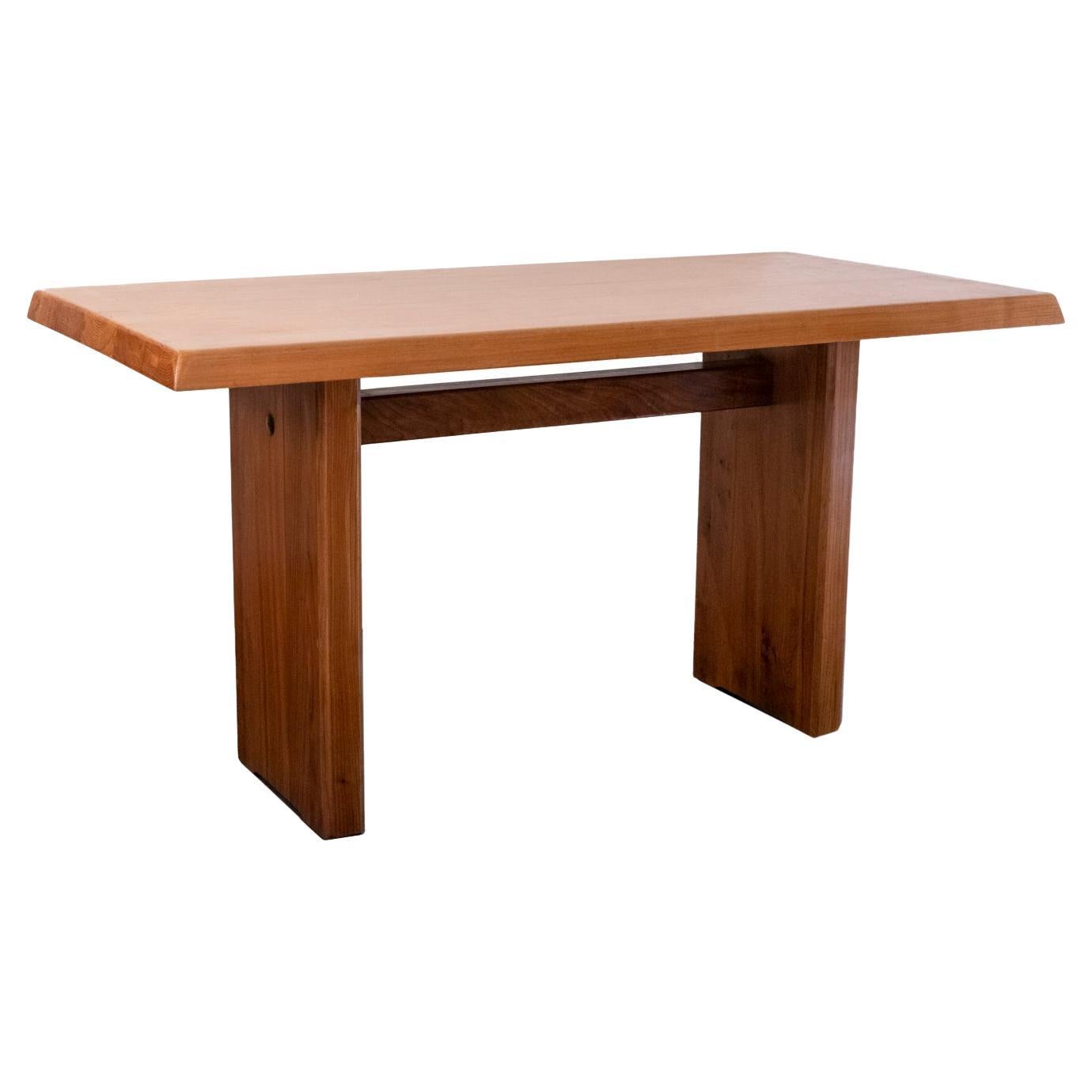 Pierre Chapo, Table in Elm Model T14a, 1960s For Sale