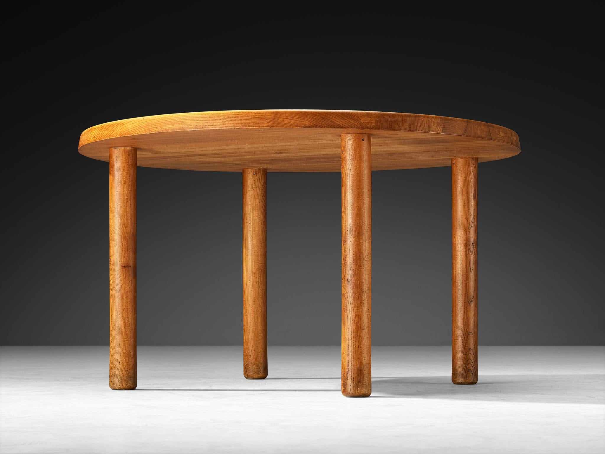 Pierre Chapo Table T02 Dining Table in Elm Olmo en venta
