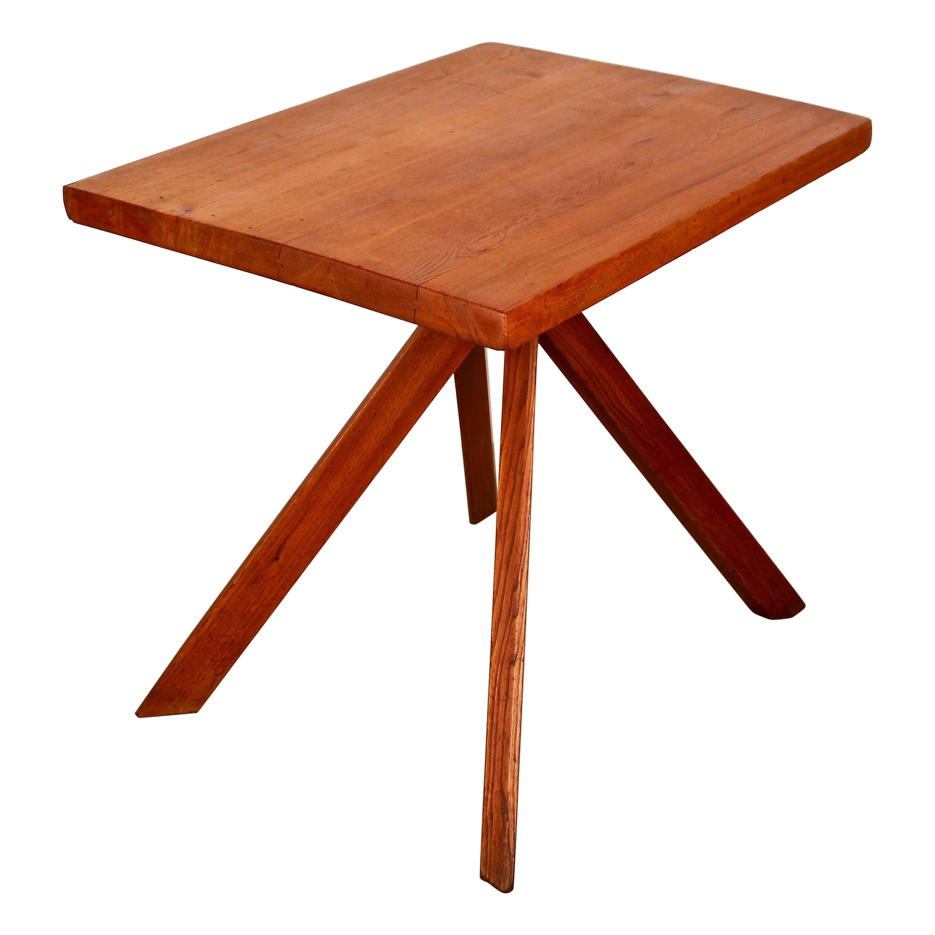 Pierre Chapo Table T27A Known as "Rectangulaire table" in Elm, 1970