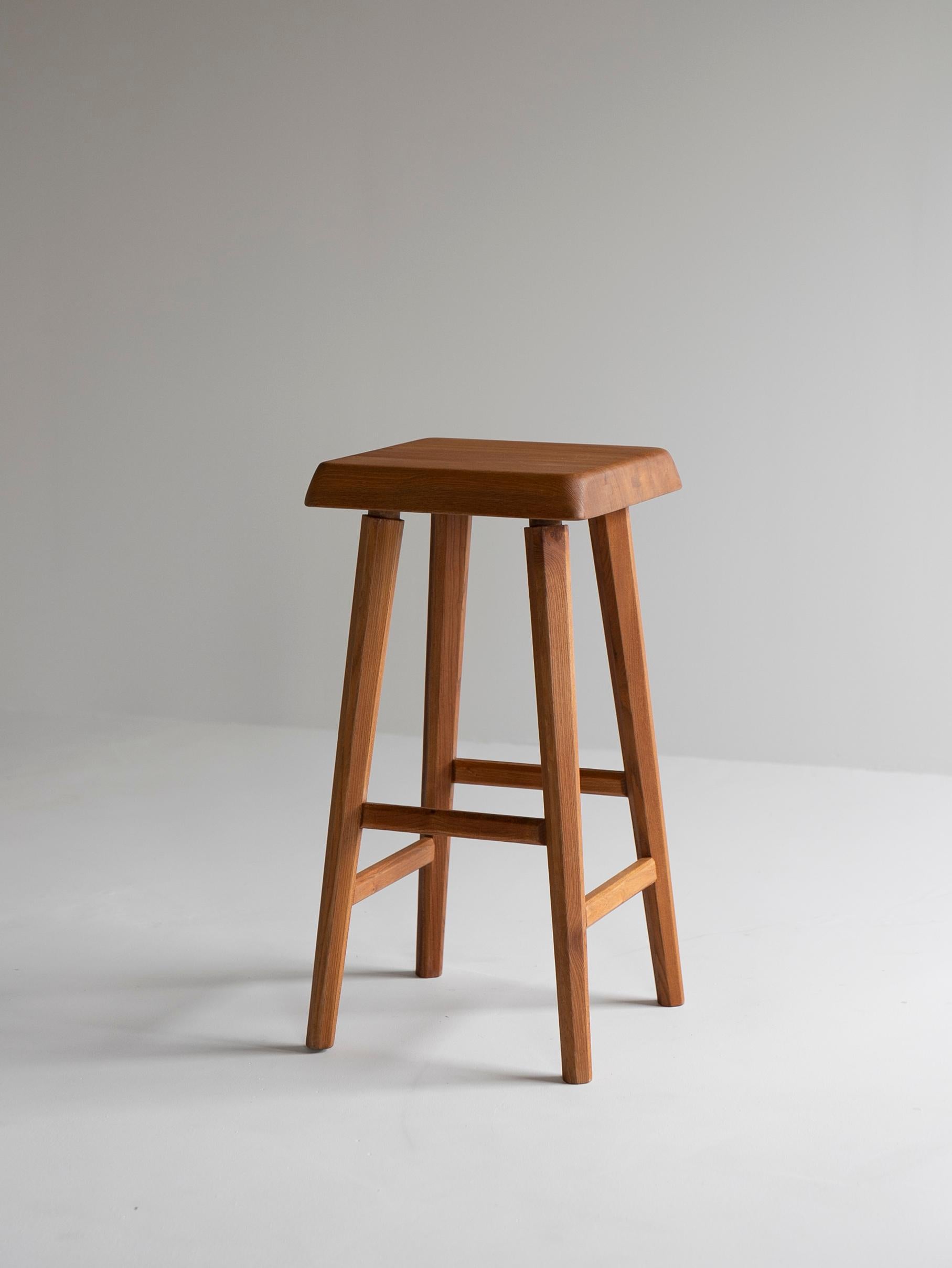 Pierre Chapo Vintage Stool S01, 1960s In Good Condition In Sammu-shi, Chiba