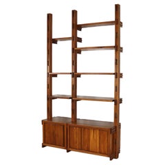 Pierre Chapo Wall Unit in Solid Elm, France, 1960s
