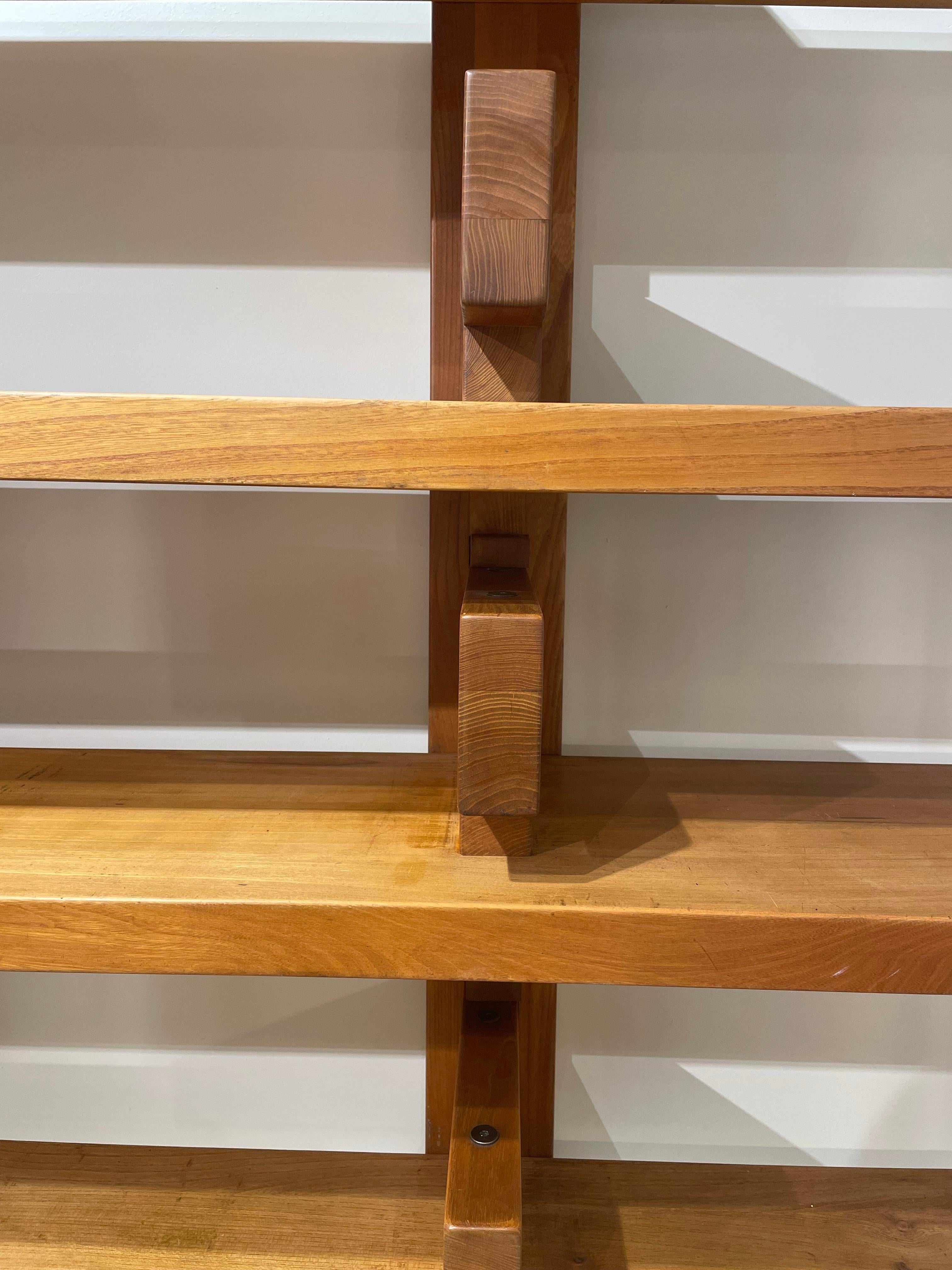 Elm Pierre Chapo's iconic solid elm bookcase B 17