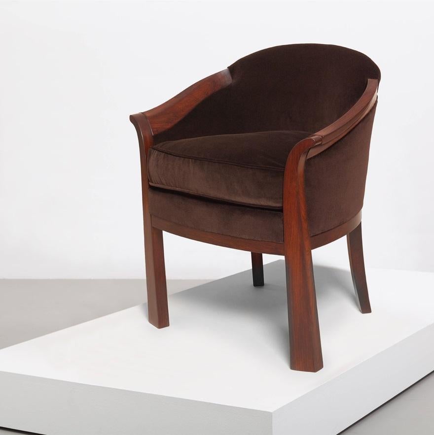 Pierre Chareau '1883-1950', Dos sillones, Principios de los años 20 Terciopelo en venta