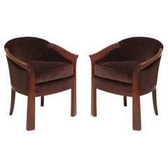 Antique Pierre Chareau '1883-1950', Two Armchairs, Early 1920s