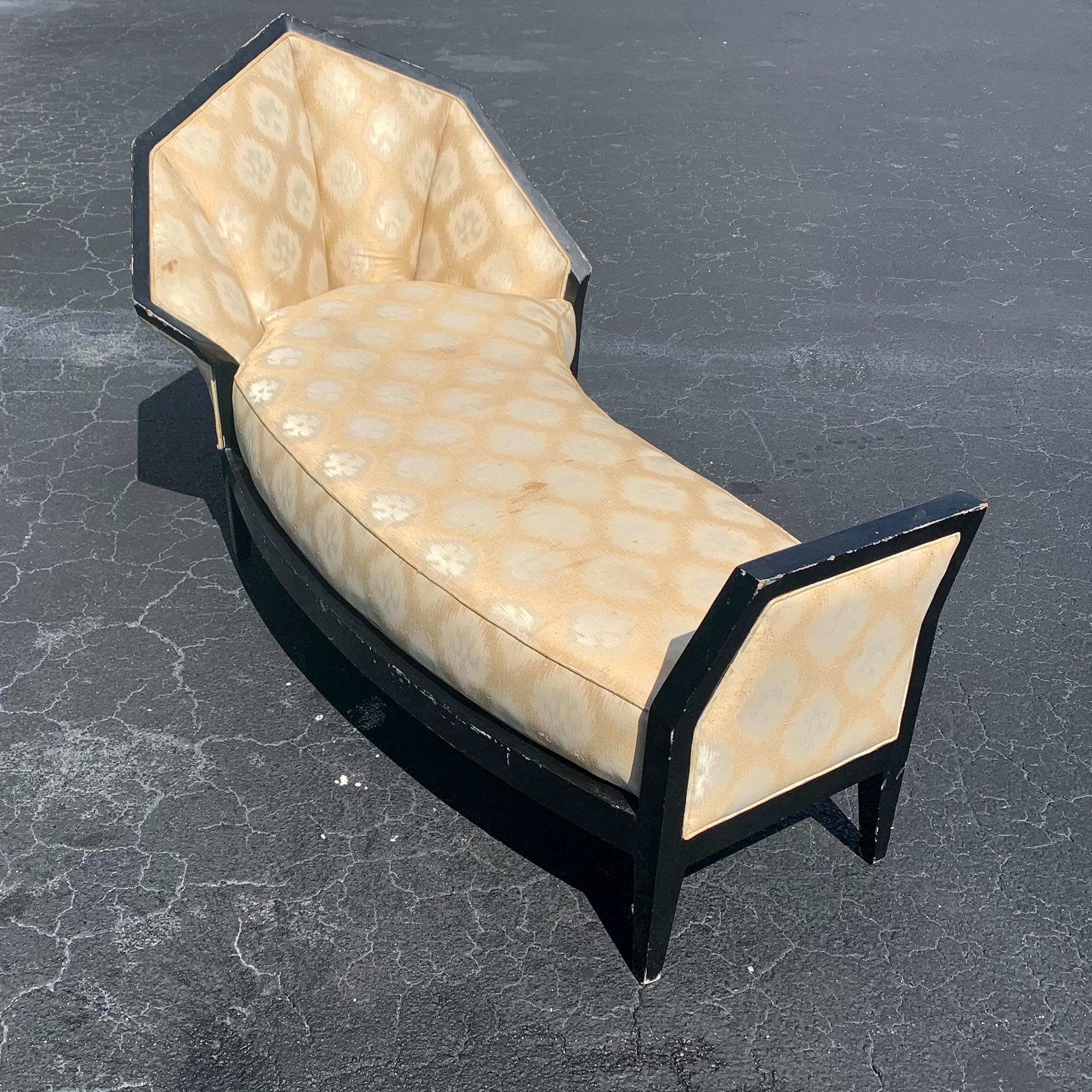 Unknown Pierre Chareau Designed Chaise Lounge French Art Deco For Sale