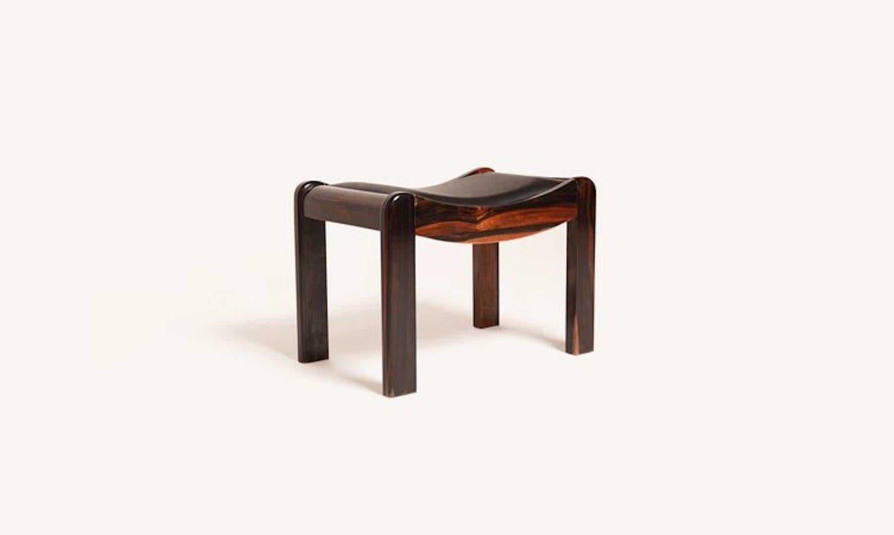 Tabouret en acajou Pierre Chareau SN1 Bon état - En vente à Long Island City, NY