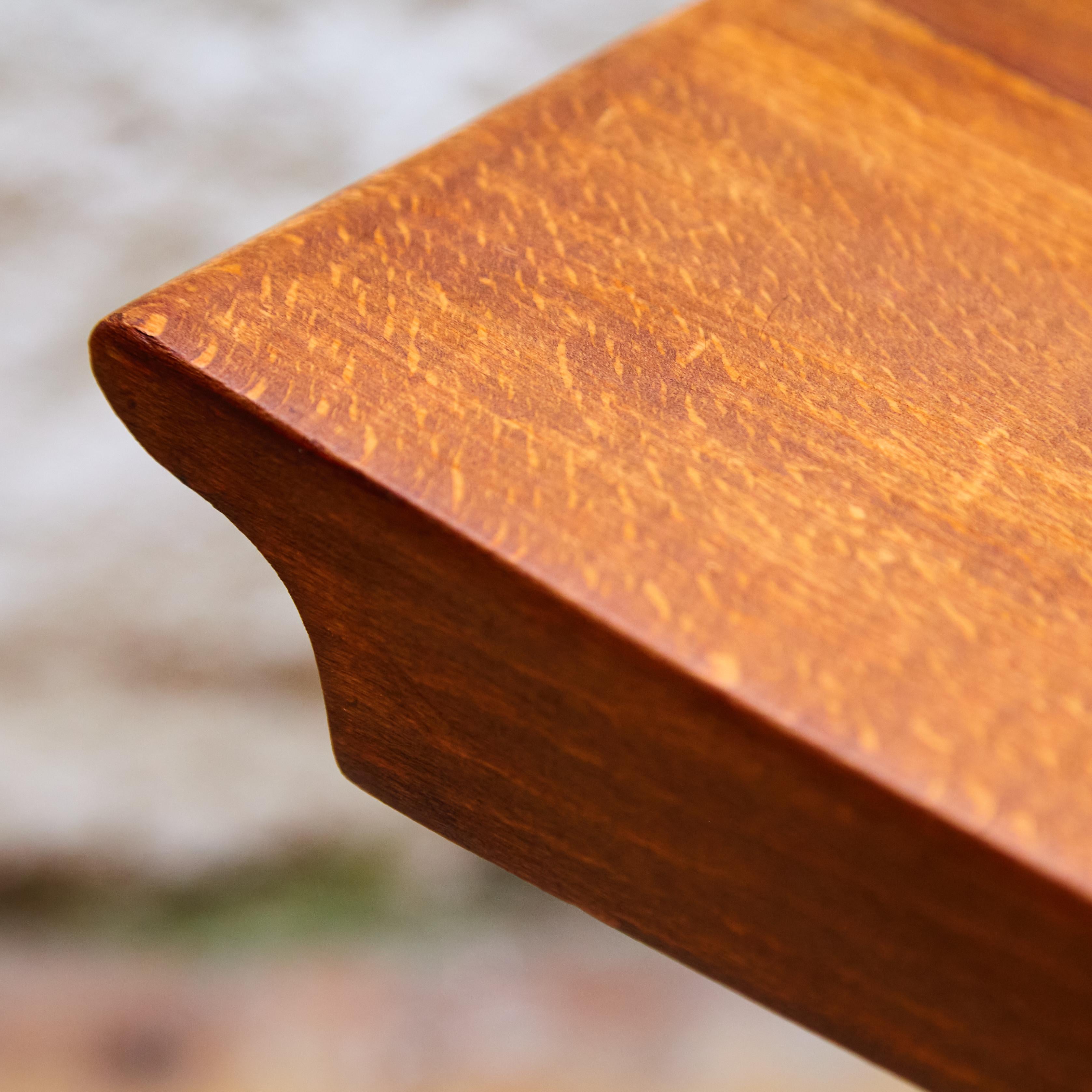 Pierre Chareau 'SN3' Wood and Metal Stool Reedition 'T 1927', circa 2000 4
