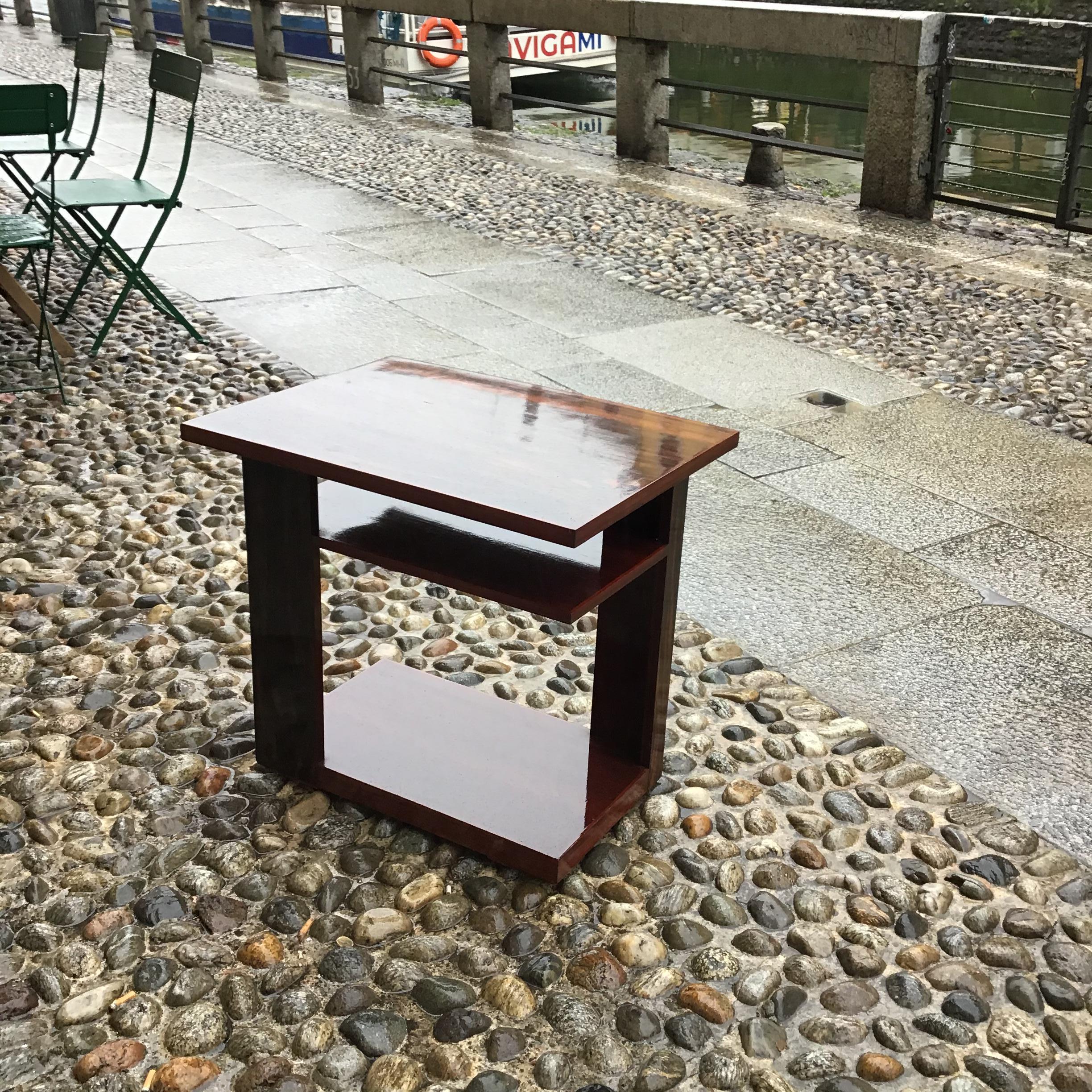 Pierre Chareau   Stil Etagere/Couchtisch  Holz Palisander 1950 Frankreich im Angebot 5