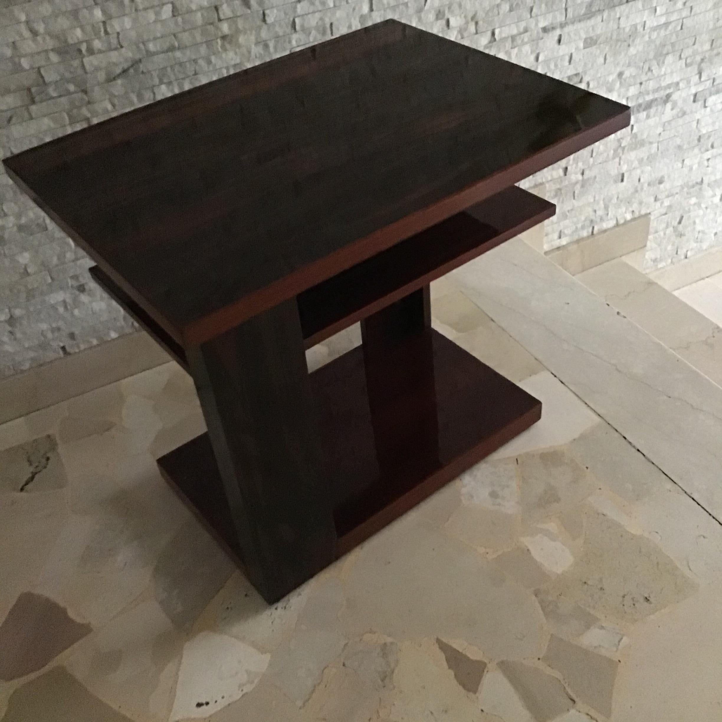 Pierre Chareau   Stil Etagere/Couchtisch  Holz Palisander 1950 Frankreich im Angebot 6