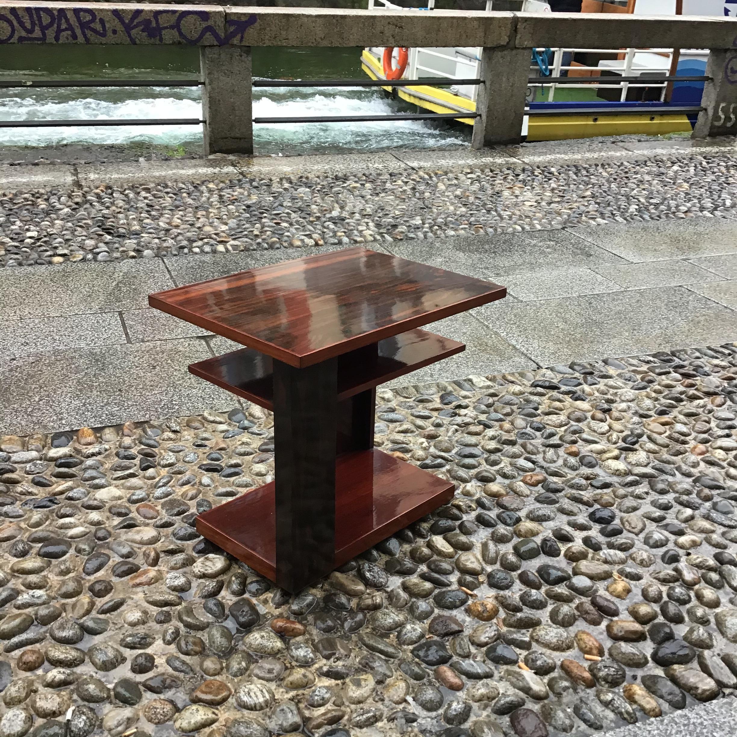 Pierre Chareau   Stil Etagere/Couchtisch  Holz Palisander 1950 Frankreich (Art déco) im Angebot