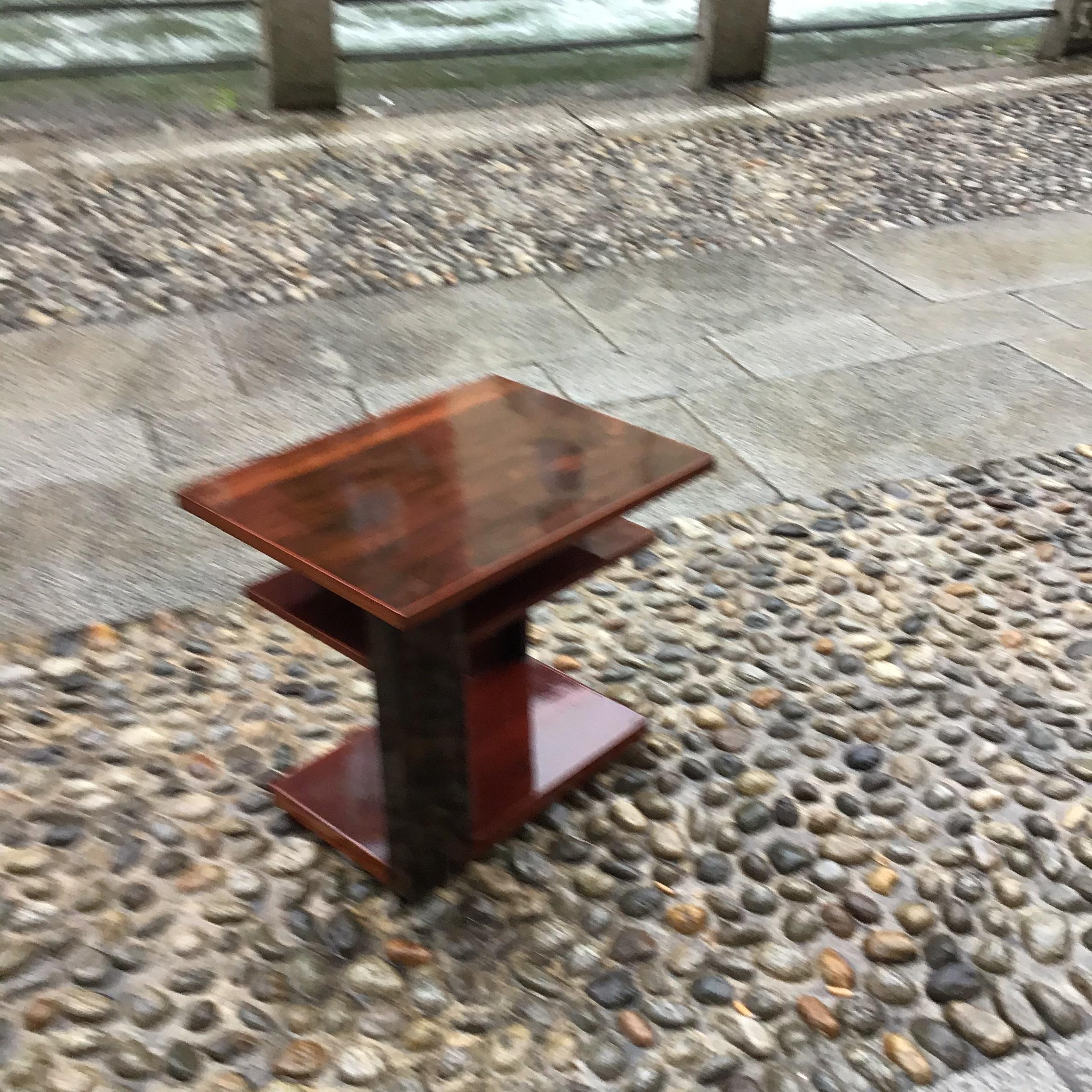 Pierre Chareau   Stil Etagere/Couchtisch  Holz Palisander 1950 Frankreich im Zustand „Gut“ im Angebot in Milano, IT