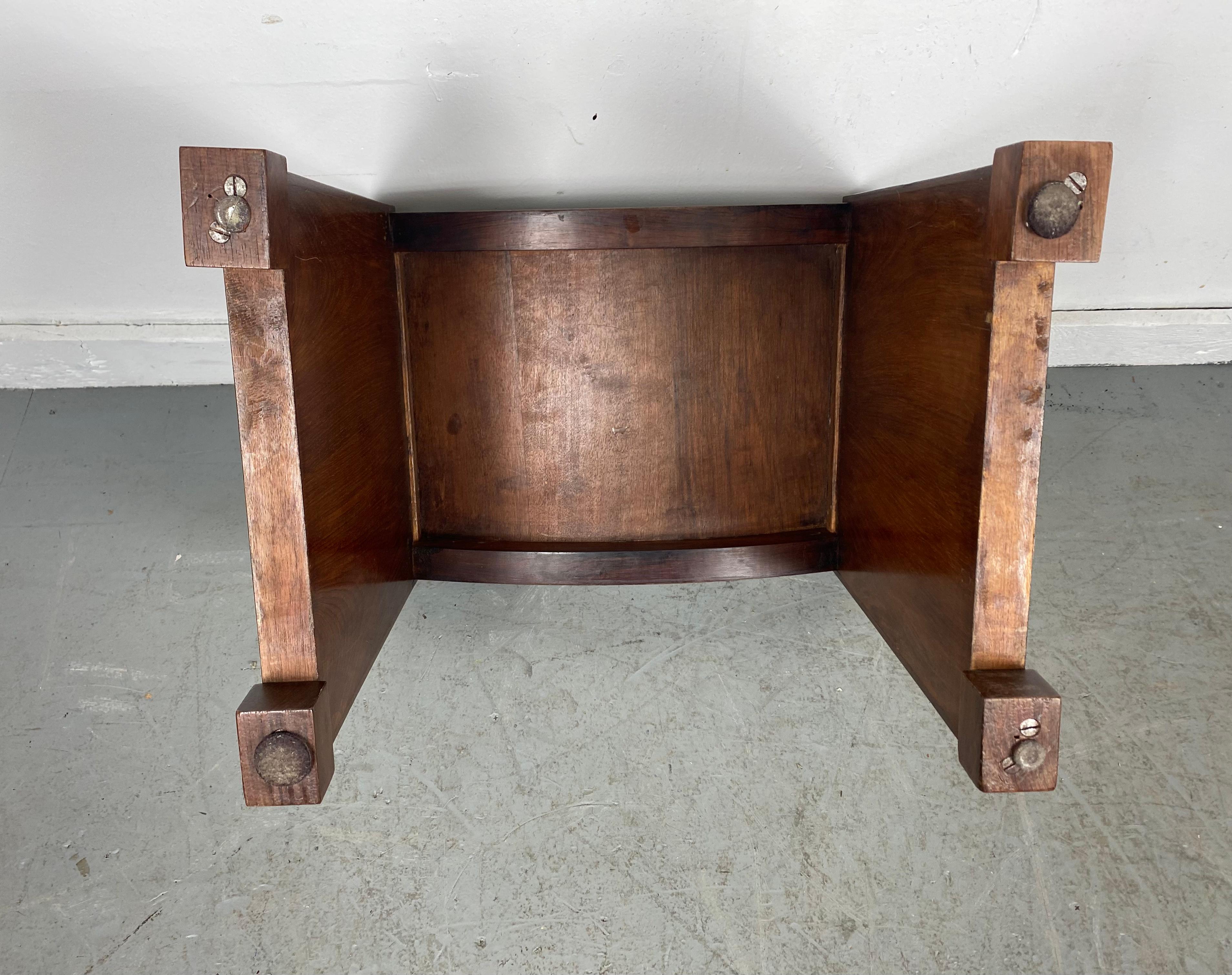 Early 20th Century Pierre Chareau Tabouret, Bench, Stool, Model No. MT 1015 Art Deco For Sale