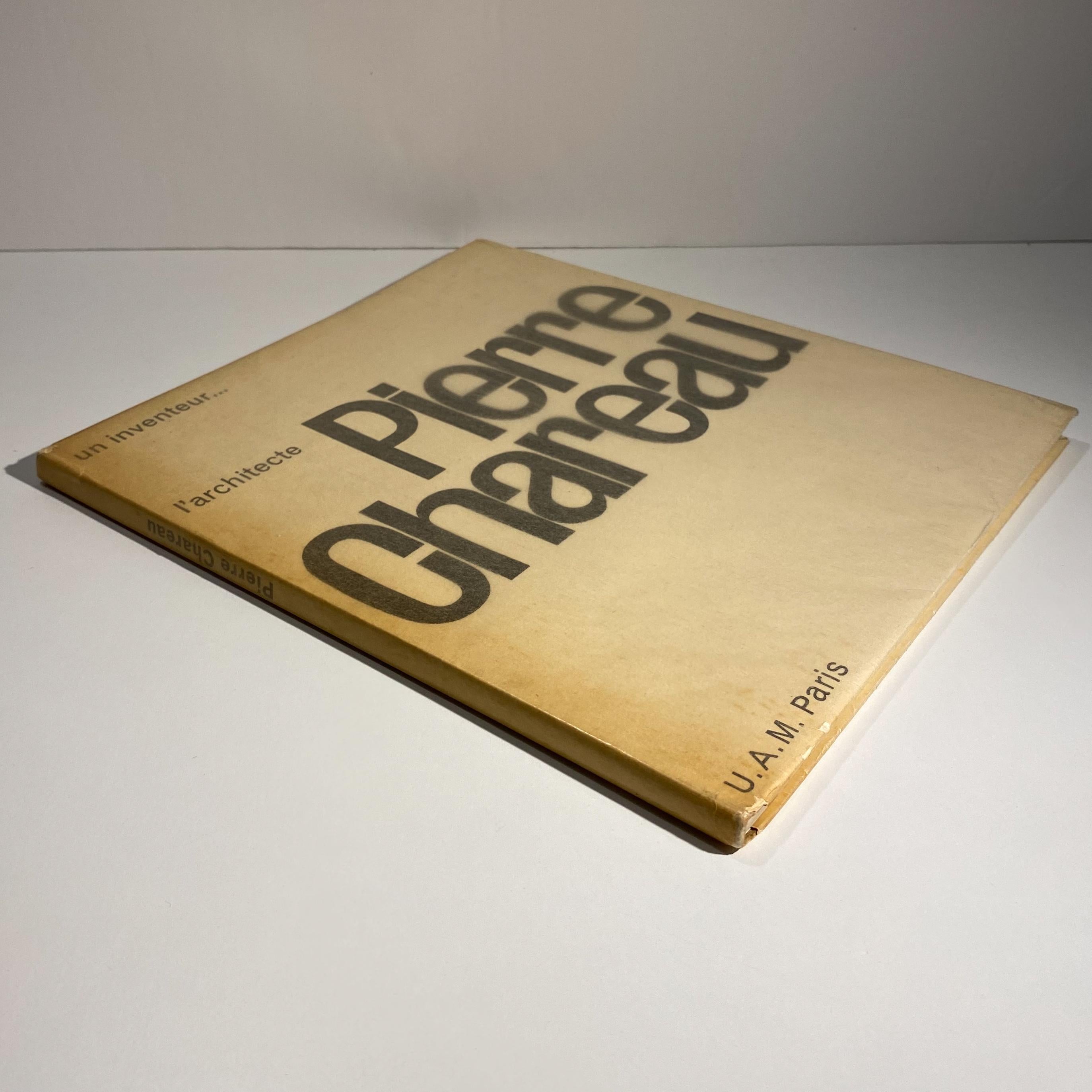 Monograph on celebrated modernist architect and designer Pierre Chareau, published by Editions du Salon des Arts Managers in Paris, 1954. With text by Rene Herbst, preface by Francis Jourdain, and documentation from Madame Pierre Chareau. Numerous