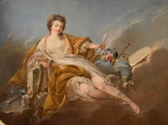 Allegoria Musica Trémolières Dipinto del XVIII secolo Olio su tela Vecchio maestro Francia