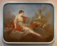 Allegory Painting Drawing Trémolières Paint 18th Century Oil on canvas France
