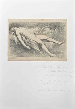 With King's Privilege - Original Etching by Pierre Charles Trémolières - 18th