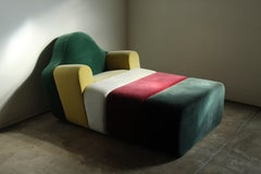 Fauteuil de salon modulairelice et ottomane «lice » de Pierre Charpin pour Ligne Roset, 1998