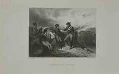 Bonaparte  Toulon - Etching by Pierre-Claude Gautherot - 1837