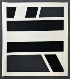 Pierre Clerk Bianco e Nero 1973 Firmato Edizione Limitata Grande Serigrafia