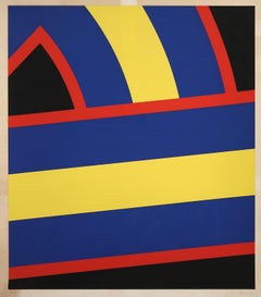 Plate IV, Abstract Geometric Screenprint by Pierre Clerk