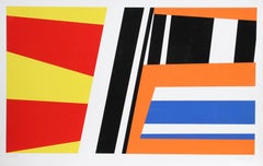 Serie Marruecos nº 10, Serigrafía geométrica de bordes duros de Pierre Clerk