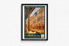 Cartel original de 1933 de Pierre Commarmond Cordes - Maison du Grand Fauconnier