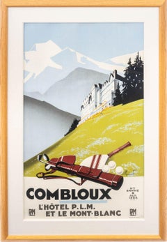 Cartel de viaje Combloux Golf